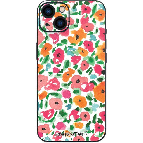 Bouffants and Broken Hearts Watercolor Floral iPhone Skins